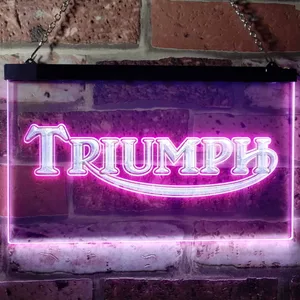 Triumph Old Logo Neon-Like LED Sign