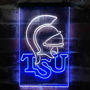 Troy Trojans Logo Neon-Like LED Sign