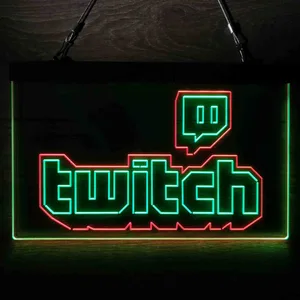 Twitch Neon-Like LED Sign