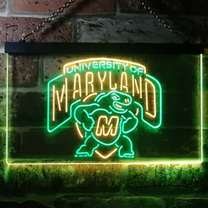 University of Maryland Terrapins Logo Neon-Like LED Sign
