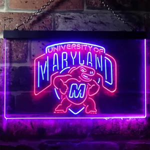 University of Maryland Terrapins Logo Neon-Like LED Sign