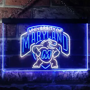 University of Maryland Terrapins Logo Neon-Like LED Sign