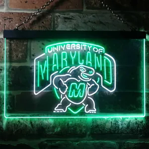 University of Maryland Terrapins Logo Neon-Like LED Sign