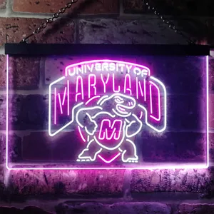 University of Maryland Terrapins Logo Neon-Like LED Sign