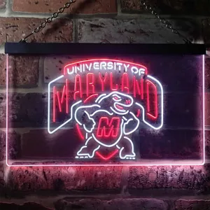 University of Maryland Terrapins Logo Neon-Like LED Sign
