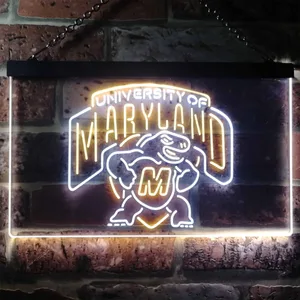 University of Maryland Terrapins Logo Neon-Like LED Sign