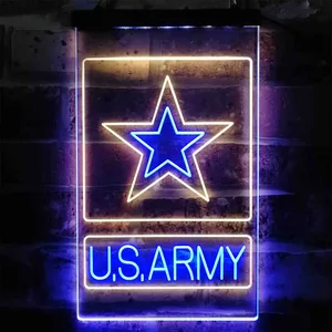 US Army Logo Neon-Like LED Sign
