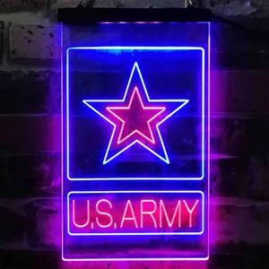 US Army Logo Neon-Like LED Sign