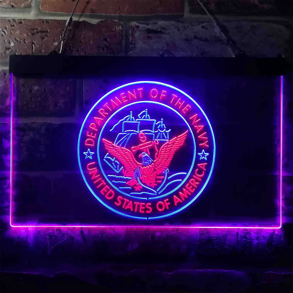 US Navy Logo Neon-Like LED Sign