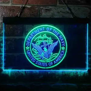 US Navy Logo Neon-Like LED Sign