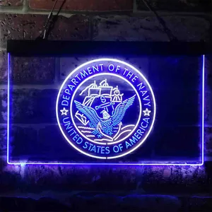 US Navy Logo Neon-Like LED Sign