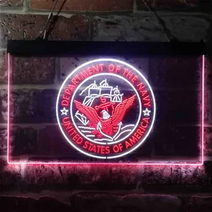 US Navy Logo Neon-Like LED Sign