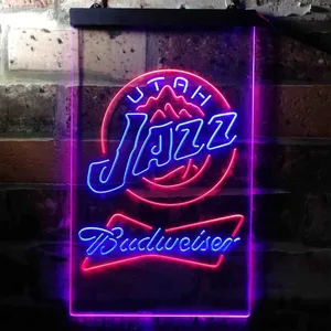 Utah Jazz Budweiser Neon-Like LED Sign