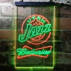 Utah Jazz Budweiser Neon-Like LED Sign