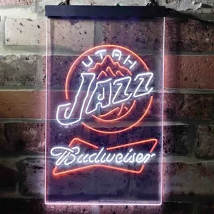 Utah Jazz Budweiser Neon-Like LED Sign