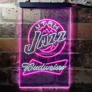 Utah Jazz Budweiser Neon-Like LED Sign