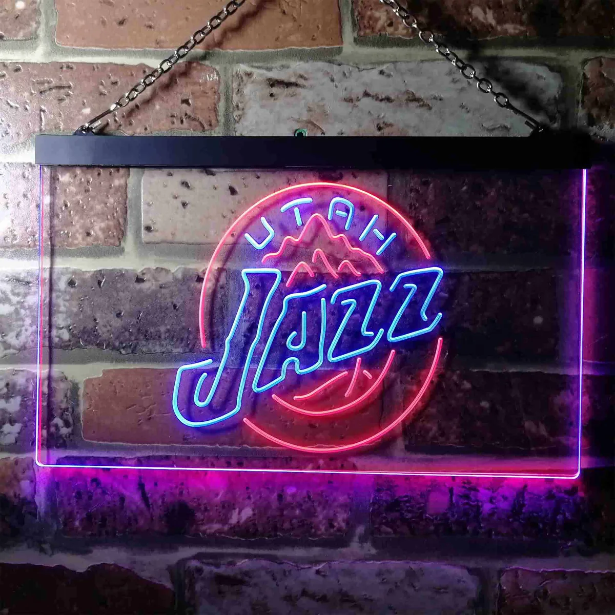 Utah Jazz Logo Neon-Like LED Sign - Legacy Edition