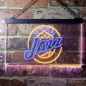 Utah Jazz Logo Neon-Like LED Sign - Legacy Edition