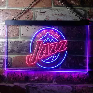 Utah Jazz Logo Neon-Like LED Sign - Legacy Edition