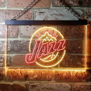 Utah Jazz Logo Neon-Like LED Sign - Legacy Edition