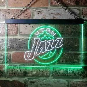 Utah Jazz Logo Neon-Like LED Sign - Legacy Edition