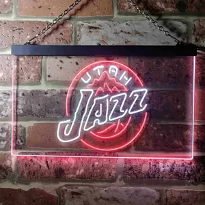 Utah Jazz Logo Neon-Like LED Sign - Legacy Edition