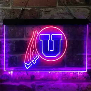 Utah Utes Logo Neon-Like LED Sign