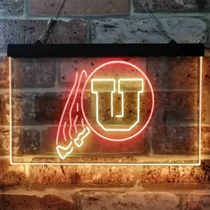 Utah Utes Logo Neon-Like LED Sign