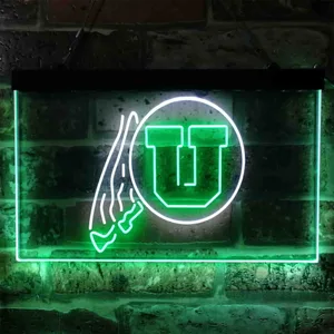 Utah Utes Logo Neon-Like LED Sign