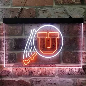 Utah Utes Logo Neon-Like LED Sign