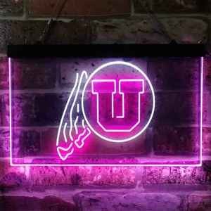 Utah Utes Logo Neon-Like LED Sign