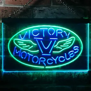 Victory Motorcycles Wings Neon-Like LED Sign