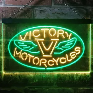 Victory Motorcycles Wings Neon-Like LED Sign