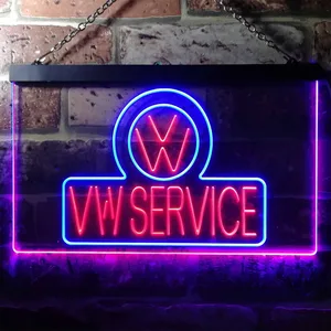 Volkswagen VW Service Neon-Like LED Sign