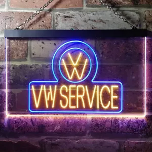 Volkswagen VW Service Neon-Like LED Sign