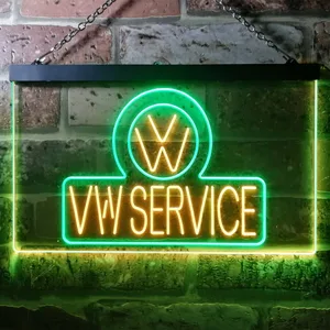Volkswagen VW Service Neon-Like LED Sign