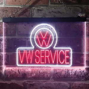 Volkswagen VW Service Neon-Like LED Sign