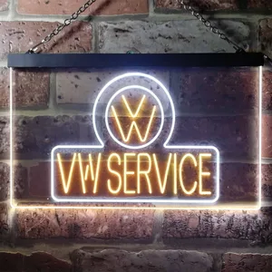 Volkswagen VW Service Neon-Like LED Sign