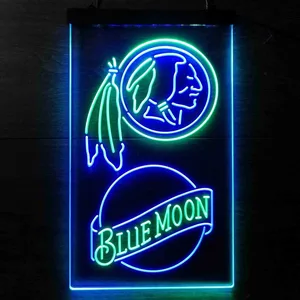 Washington Football Team Blue Moon Neon-Like LED Sign - Legacy Edition