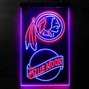 Washington Football Team Blue Moon Neon-Like LED Sign - Legacy Edition