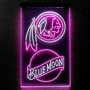 Washington Football Team Blue Moon Neon-Like LED Sign - Legacy Edition