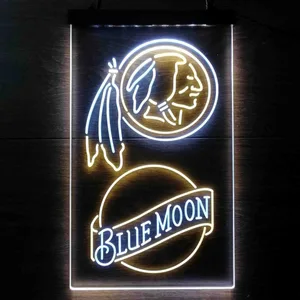 Washington Football Team Blue Moon Neon-Like LED Sign - Legacy Edition