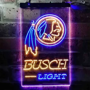 Washington Football Team Busch Light Neon-Like LED Sign