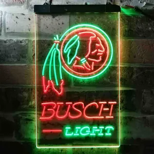 Washington Football Team Busch Light Neon-Like LED Sign