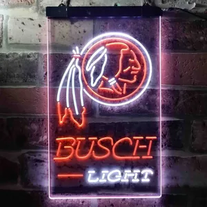 Washington Football Team Busch Light Neon-Like LED Sign