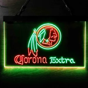 Washington Football Team Corona Extra Neon-Like LED Sign - Legacy Edition