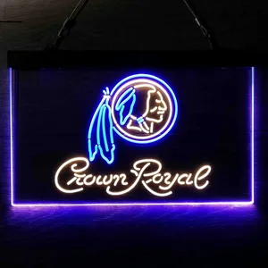 Washington Football Team Crown Royal Neon-Like LED Sign - Legacy Edition
