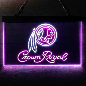 Washington Football Team Crown Royal Neon-Like LED Sign - Legacy Edition