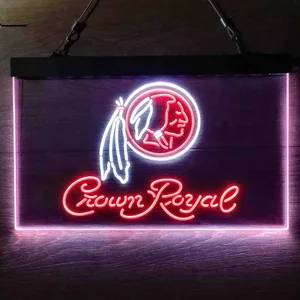 Washington Football Team Crown Royal Neon-Like LED Sign - Legacy Edition