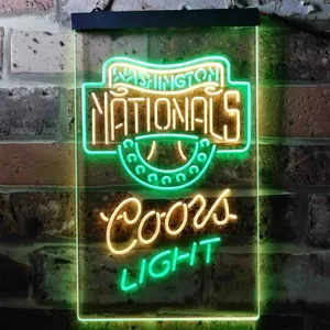 Washington Nationals Coors Light Neon-Like LED Sign - Legacy Edition
